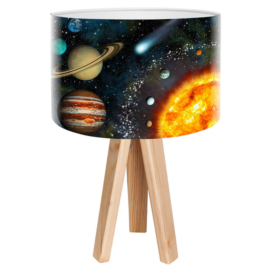 Bordslampa Space med realistiskt världstryck