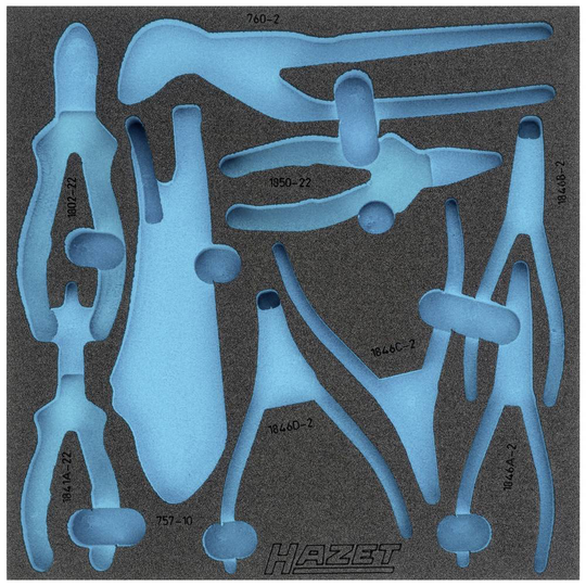 Hazet 163-424L 163-424L Skumgummiinlägg (L x B) 344 mm x 342 mm