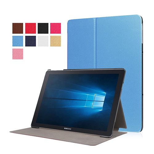 Amdrup Läderfodral till Samsung Galaxy TabPro S - Ljusblå