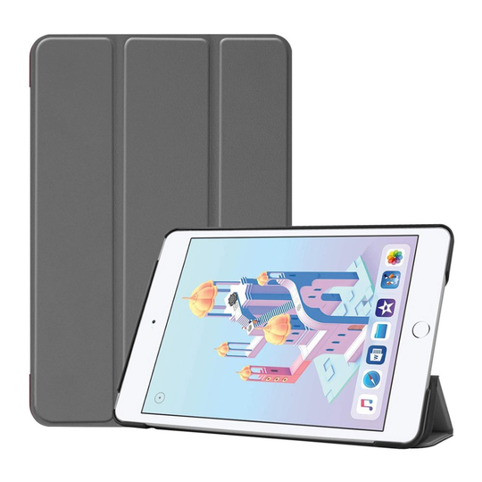 iPad Mini (2019) Treviks läderfodral - Grå