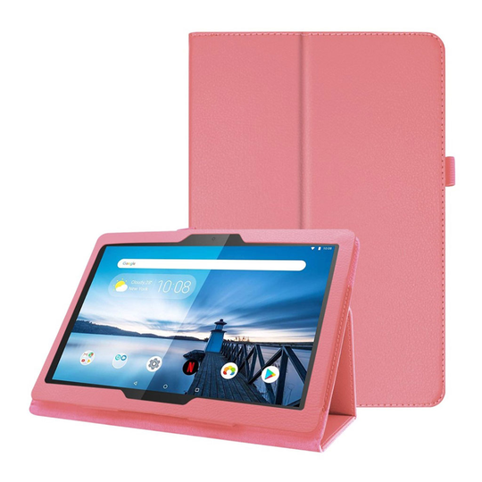 Lenovo Tab P10 Litchi läderfodral - Rosa