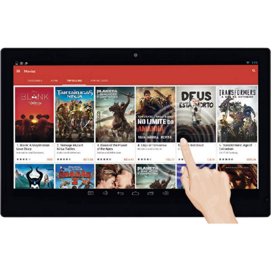 Braun Phototechnik All-In-One Frame Android Touch Digital fotoram 39.6 cm 15.6 tum EEK: F (A - G) 1920 x 1080 Pixel 8 GB Svart