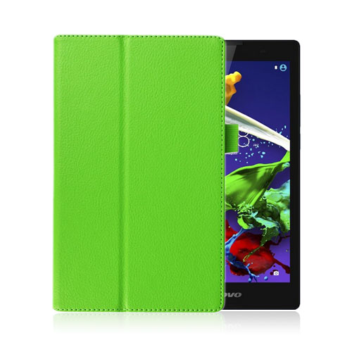 Gaarder Lenovo IdeaTab A8-50 A5500 Läderfodral med Stativ - Grön