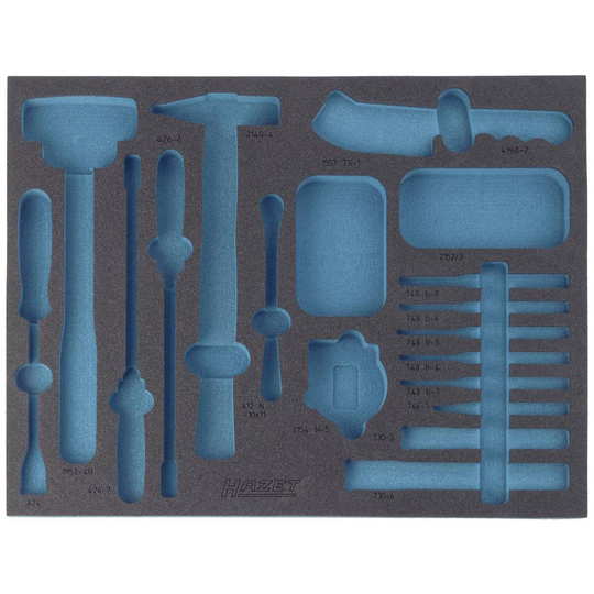 Hazet 163-143L 163-143L Skumgummiinlägg (L x B) 519 mm x 392 mm