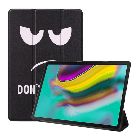 Samsung Galaxy Tab S5e vikfodral med tryck - Do Not Touch Me