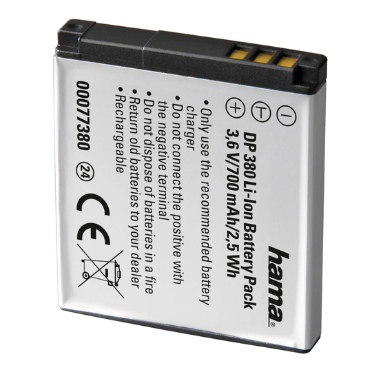 HAMA Kamerabatteri Canon NB-8L Li-Ion 3,6V/700mAh
