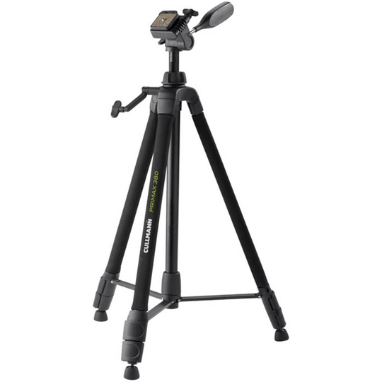 Cullmann Primax 380 Trebensstativ 1/4 Arbetshöjd=62 - 159 cm Svart inkl. väska