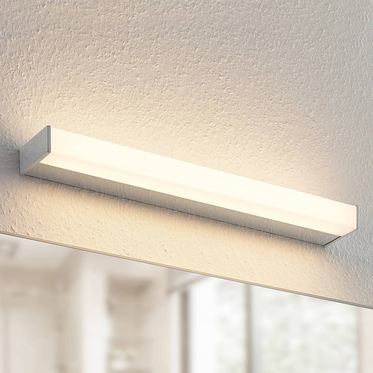 Arcchio Djamal LED-vägglampa, IP44, krom, 53 cm