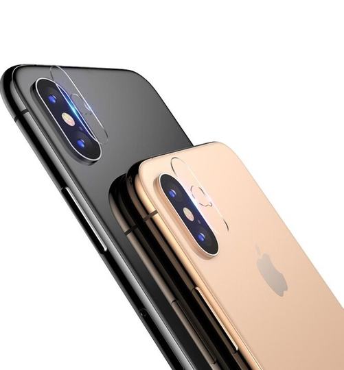 [2-Pack] Linsskydd Härdat Glas iPhone XS Max - Clear