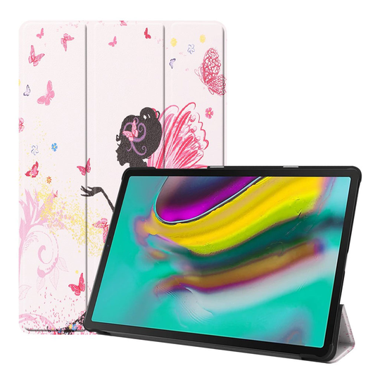 Samsung Galaxy Tab S5e vikfodral med tryck - Vackert mönster