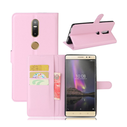Lenovo Phab 2 Plus läderfodral - Rosa