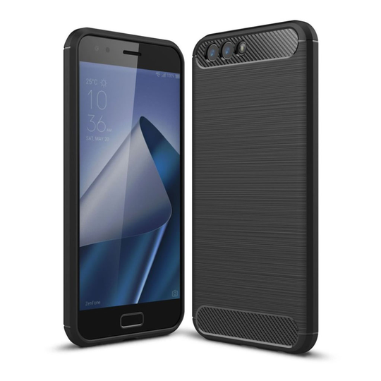 ASUS Zenfone 4 (ZE554KL) Unikt kolfiber skal - Svart