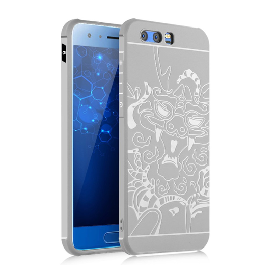 Huawei Honor 9 Slimmat silikon skal - Grå vit