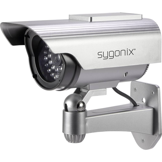 Sygonix SY-3420674 Kamera-attrapp med solcellsmodul, med blinkande LED