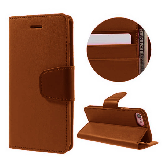 Samsung Galaxy J5 Case with Card Holder (Brown)