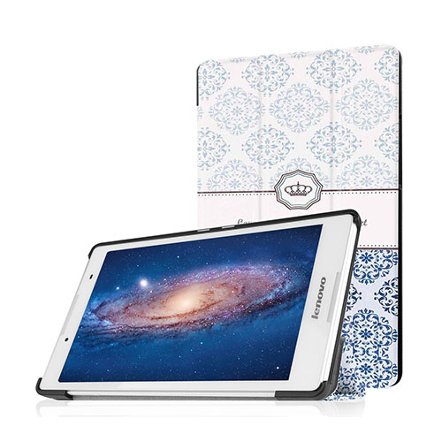 Holberg Tri-Fold Läderfodral för Lenovo Tab 2 A8-50 - Damast