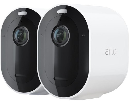 Arlo Pro 4 Trådlös Säkerhetskamera Vit 2-pack