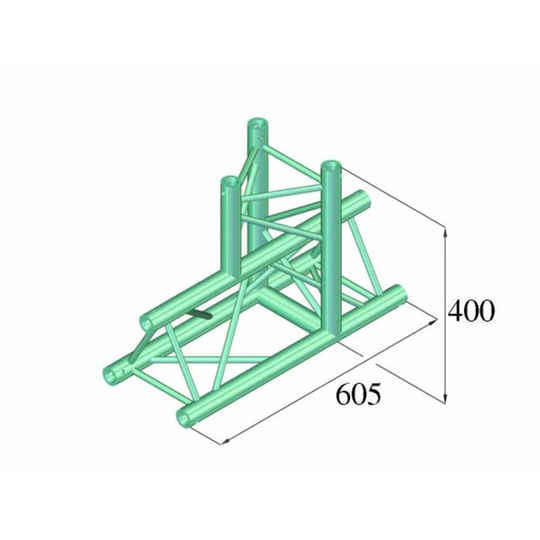 Alutruss DECOLOCK DQ3-PAT37 3-punkts travers T-stycke 90 °