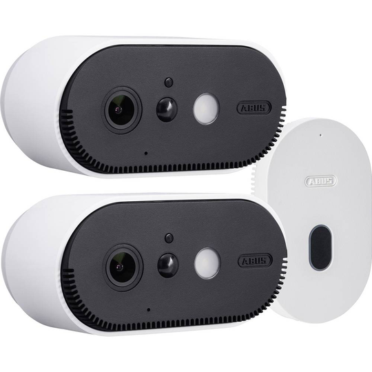ABUS Akku Cam PPIC90200 WiFi IP-Övervakningskameraset med 2 kameror 1920 x 1080 pixel