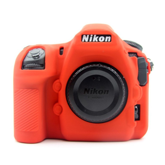 Nikon D850 Digital SLR kameraskydd silikon - Röd