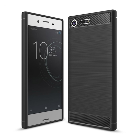 Sony Xperia XZ Premium Skal med unik karbonfiber design - Svart