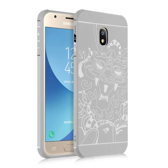Samsung Galaxy J3(2017)/J3 Pro(2017) Drak designat skal - Grå