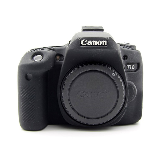 Canon EOS 77D mjukt skyddande kameraskal i silikon kamerahus - Svart