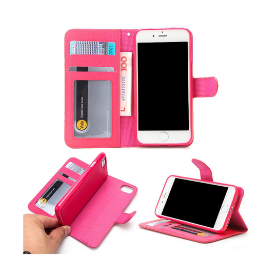 Mikkelsen Läderfodral till iPhone 7 / 8 - Varm Rosa