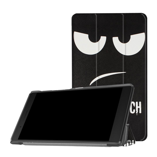Lenovo Tab 7 Essential vikfodral i konstläder - Do Not Touch My Tab