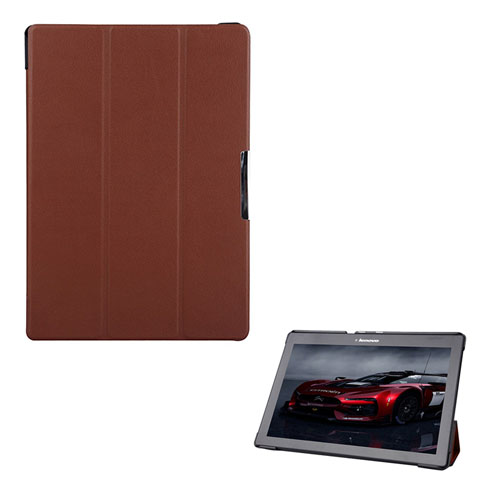 Garff Lenovo Tab 2 A10-70 Läderfodral med Stativ - Brun