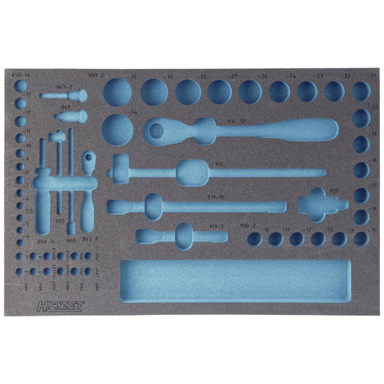 Hazet 163-118L 163-118L Skumgummiinlägg (L x B) 519 mm x 342 mm