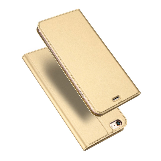 DUX iPhone SE / 5 / 5S Slimmat skinn fodral - Guld