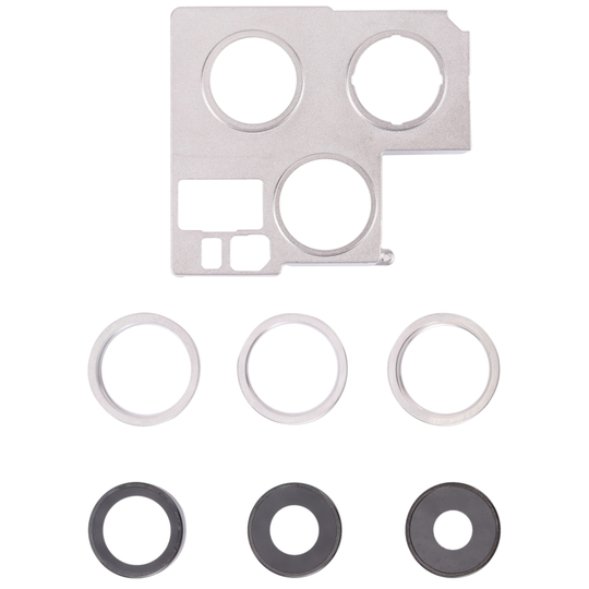 iPhone 13 Pro Kameralins + Bracket - Silver
