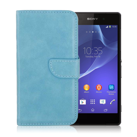 Sony Xperia Z3 Compact Case with Card Holder (Blue)