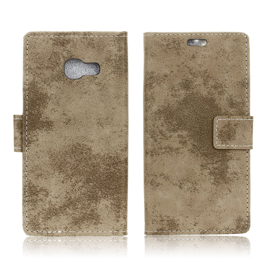Samsung Galaxy A3 (2017) vintage läderfodral - Khaki