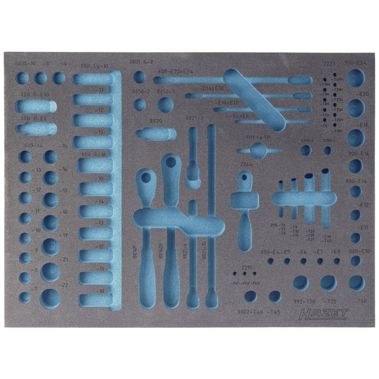 Hazet 163-139L 163-139L Skumgummiinlägg (L x B) 519 mm x 392 mm