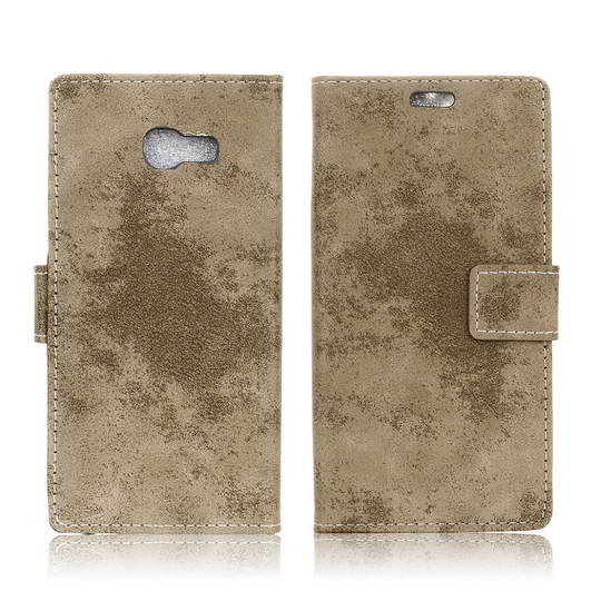 Samsung Galaxy A5 (2017) vintage läderfodral - Khaki