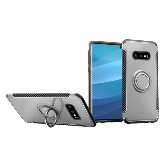 Samsung Galaxy S10e skal med mobilring - silver