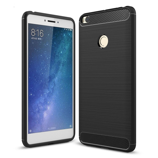 Xiaomi Mi Max 2 Karbon fiber skal - Svart