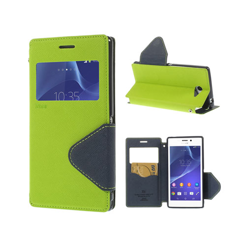 Marklund (Grön) Sony Xperia M2 Flip-Fodral