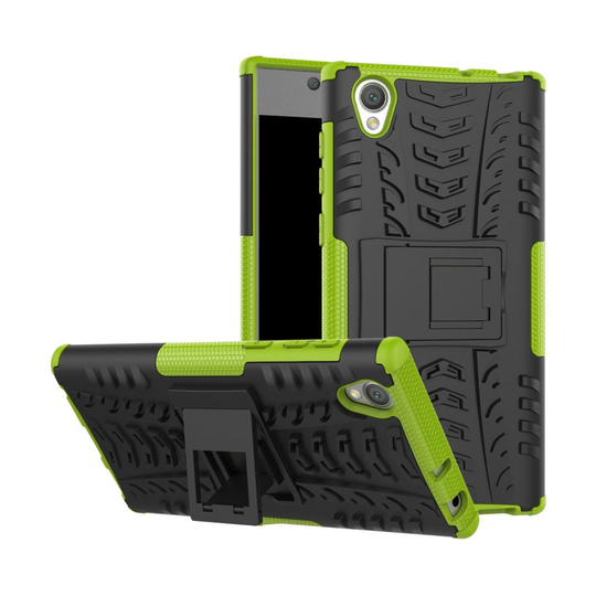 Sony Xperia L1 Hybird skal med unik kickstand funktion - Grön