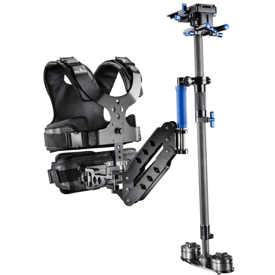 Walimex Pro StabyFlow Director System Set Svävande stativ Svart, Blå med motvikt Tillåten belastning upp till vikt 6 kg