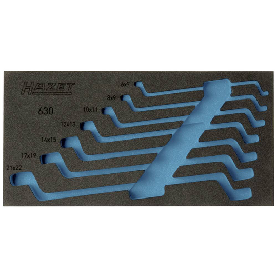 Hazet 163-296L 163-296L Skumgummiinlägg (L x B) 342 mm x 172 mm
