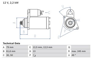 Startmotor, AUDI,SEAT,SKODA,VW, 02M 911 021 P, 02M 911 024 B, 02M 911 024 C, 02M 911 024 CX, 02M 911 024 G, 02M 911 024 S