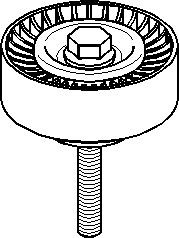Styrrulle, drivrem, AUDI,SEAT,SKODA,VW, 1J0 145 276, 1J0 145 276B, 6QD 145 276