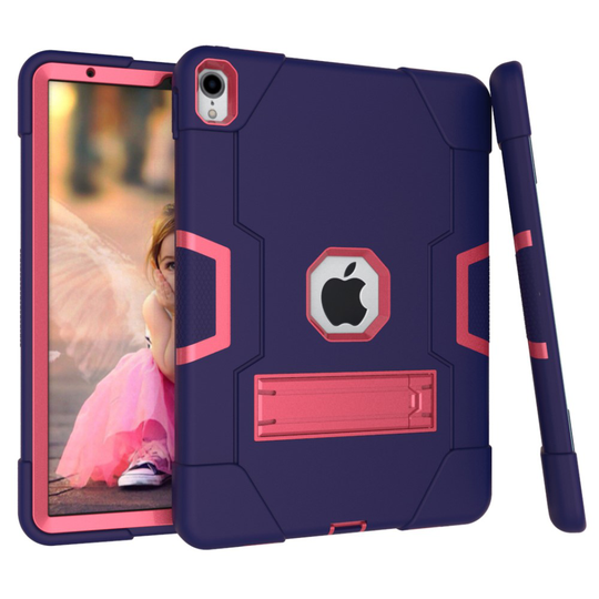 Stöttåligt Skal med stativ för iPad Pro 11" - Blå/Rosa