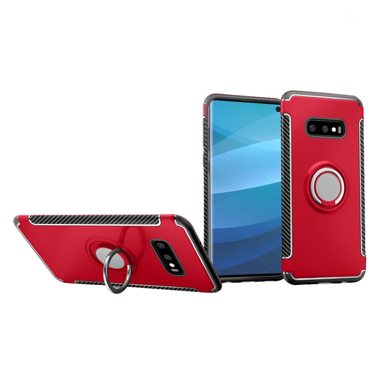 Samsung Galaxy S10e skal med mobilring - röd