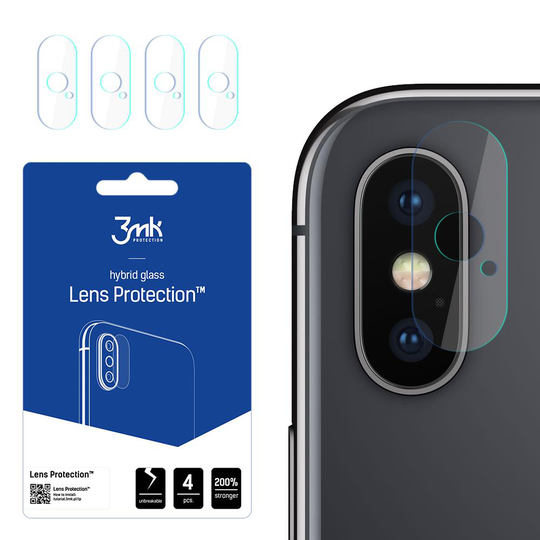 3mk Hybrid Glass Linsskydd iPhone X