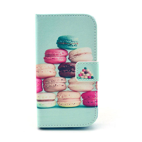 Moberg Samsung Galaxy Core Plus Fodral med Korthållare - Macaron Kakor