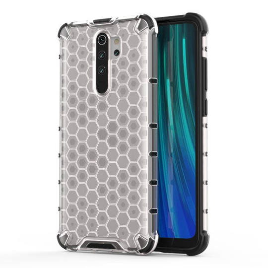 Bofink Honeycomb Xiaomi Redmi Note 8 Pro skal - Vit
